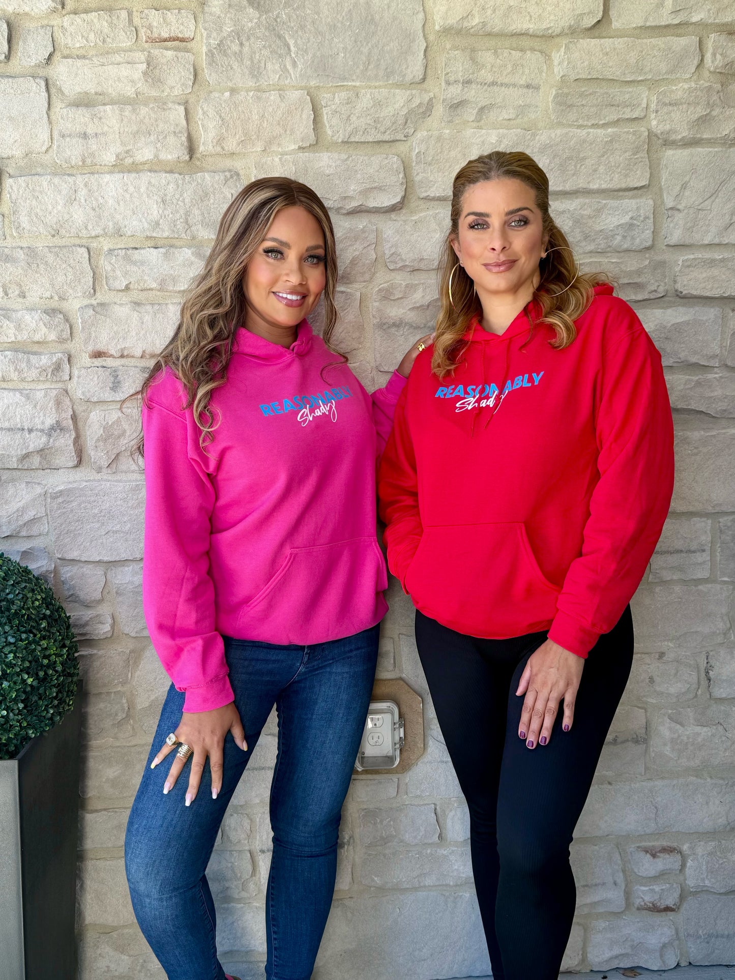 Reasonably Shady Hoodie - PINK