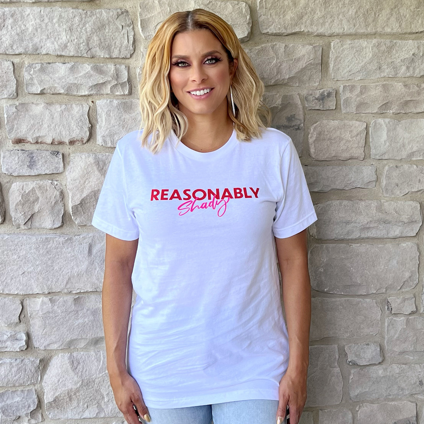 Reasonably Shady T-shirt - WHITE